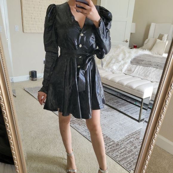 ROTATE- Metallic Dress - Picture 3 of 9